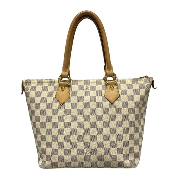 Auth LOUIS VUITTON Saleya PM N51186 Azur Damier - VI0076 Handbag Damier Canvas - Picture 4 of 14